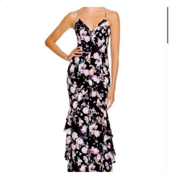 Jarlo Dresses & Skirts - Stunning Jarlo sz 4 small spaghetti strap floral evening cocktail maxi dress